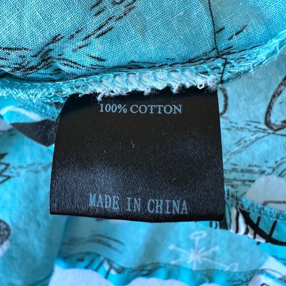 Dollz & Dames Retro A-Line Dress Size M Polka Dot MCM Print Pinup 50s Heart - Picture 10 of 16